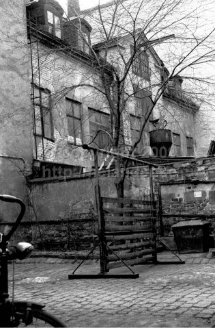 Back yard at Luntmakargatan, Stockholm. (1965)