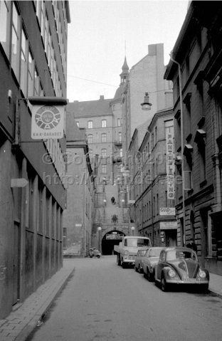Tunnelgatan, now called Olof Palmes gata, Stockholm. (1966)