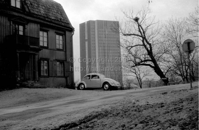 Wennergren center from Vanadislunden, Stockholm. (1966)