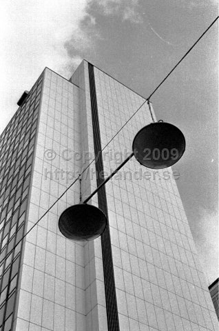 The sky scrapers at Hötorget, Stockholm. (1966)