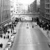Kungsgatan, Stockholm. Traffic is still driving on the left side (the deflection took place in 1967). (1965)