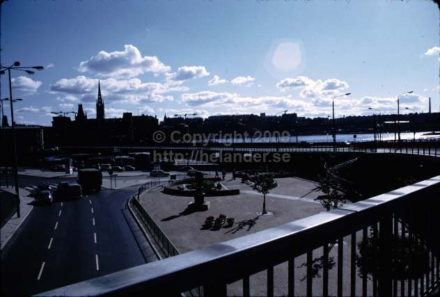 Vasagatan vid Sheraton hotel, Stockholm. (1971)