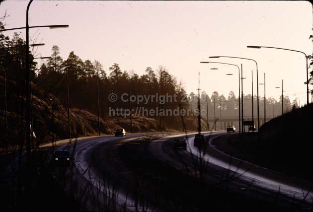 Motorway between Älta and Tyresö. (1972)