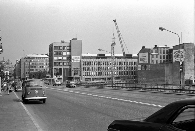 Hamngatan towards Norrmalmstorg, Stockholm. (1973)