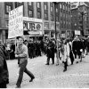 Förstamajdemonstration på Hötorget, Stockholm. (1970)