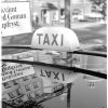 Taxi sign, Stockholm. (1971)