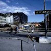 Tegelbacken och bygget av klaratunneln under brunkebergsåsen, Stockholm. (1971)