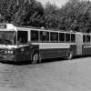 SL-buss nr 6088 på linje 401 vid vändplanen vid Flaten, Älta, Stockholm. (1987)